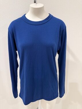 Patagonia Everyday Long Sleeve Crewneck Top - Cobalt Blue Sz S